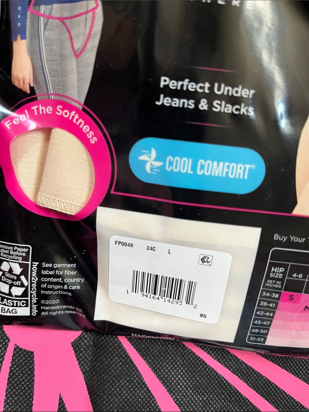 2 for 1 LOW PRICE Maidenform Flexees Cool Comfort Black & Nude Shape wear - Picture 8 of 11